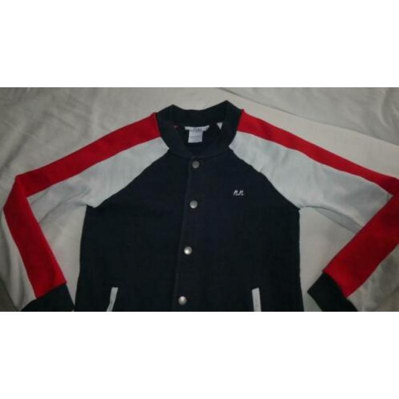 NIK&NIK mooi rood wit blauw vest jasje 152