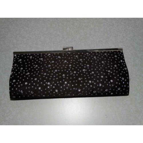 Avondtasje Bruin met strass