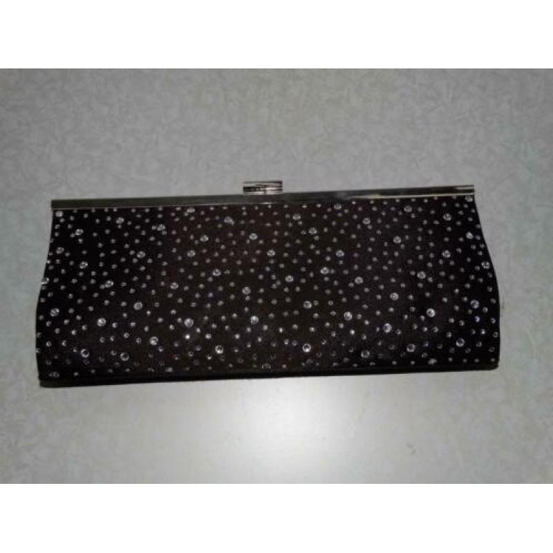 Avondtasje Bruin met strass