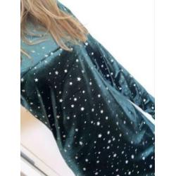 Jurk rood groen zwart velvet fluweel jurkje zilver velours