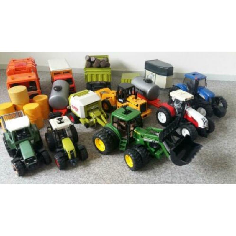 Bruder tractor aanhangwagen etc