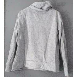 BPC grijze trui hoody maat 40 tekst Happy