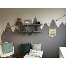 vliegtuig wandplank boekenplank kinderkamer babykamer