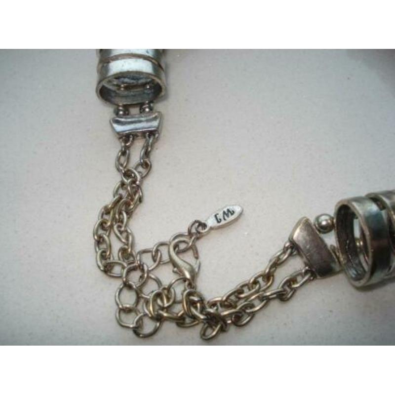 Gothic ketting, ovale ringen als versiering merk WJ France!