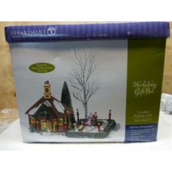 department 56 London Skating Club kerstdorp schaatsbaan