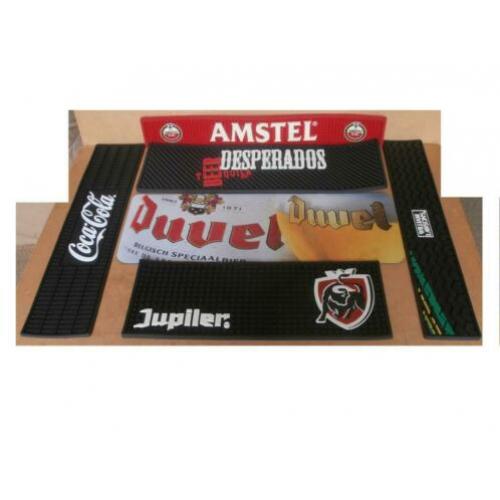 Barmat Amstel Jupiler Duvel Coca Cola William Lawson bar mat