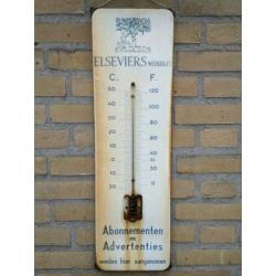 Elseviers emaille reclame bord thermometer