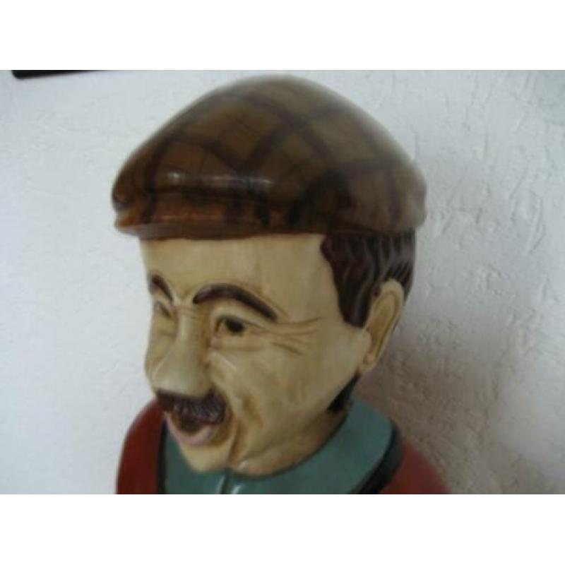 Handgeschilderde houten golfer