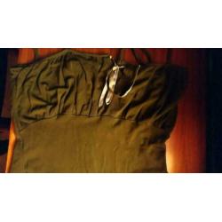 Vintage groene jurk S 36