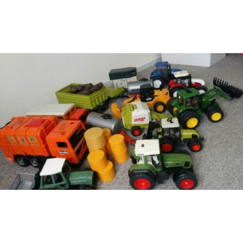 Bruder tractor aanhangwagen etc