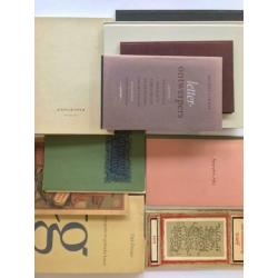 10 boeken - kalligrafie/lettering/Design (oude exemplaren)