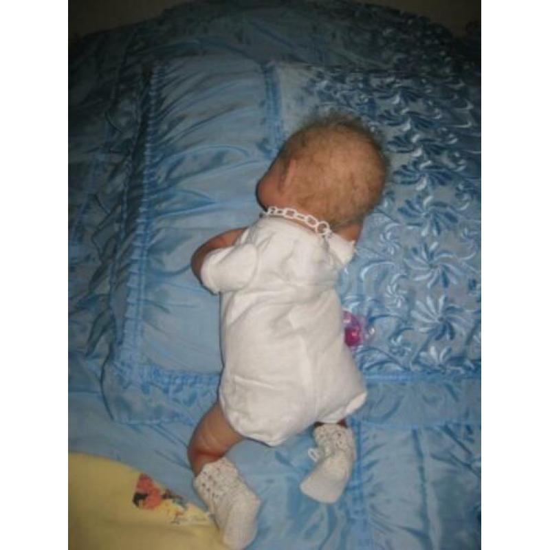 reborn baby nee! maar een siliconen baby van Leida Pieters.