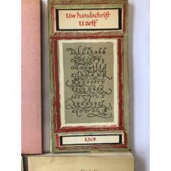 10 boeken - kalligrafie/lettering/Design (oude exemplaren)