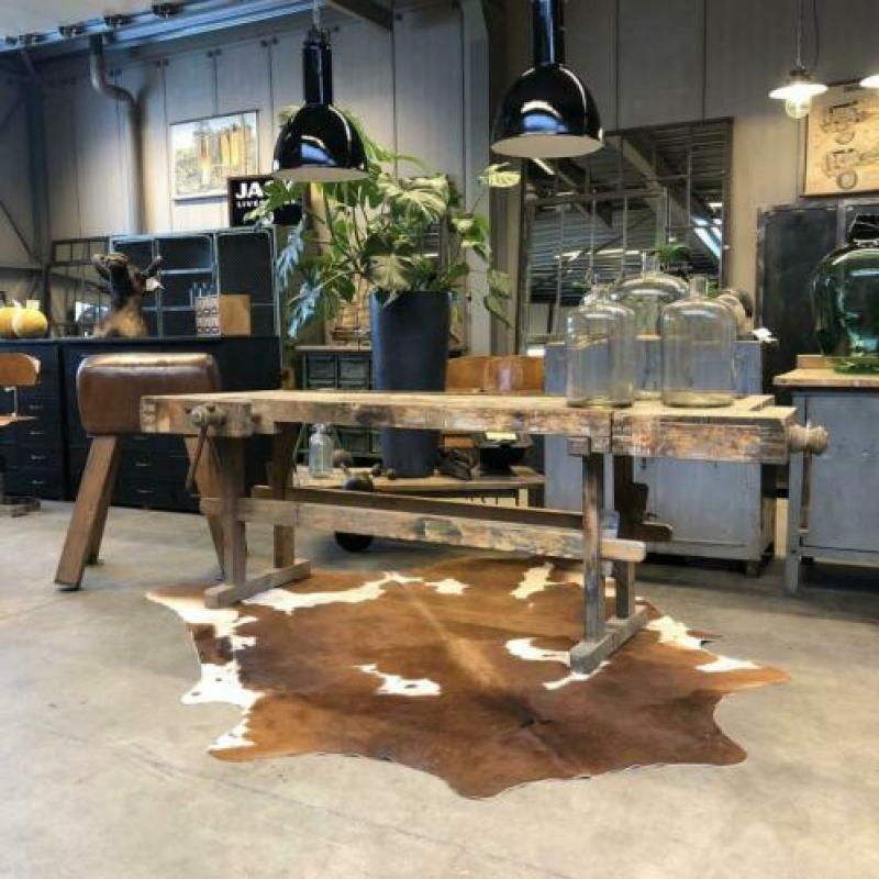 Werkbank, antieke, oude werktafel, toonbank, vintage, antiek