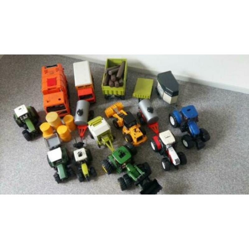 Bruder tractor aanhangwagen etc
