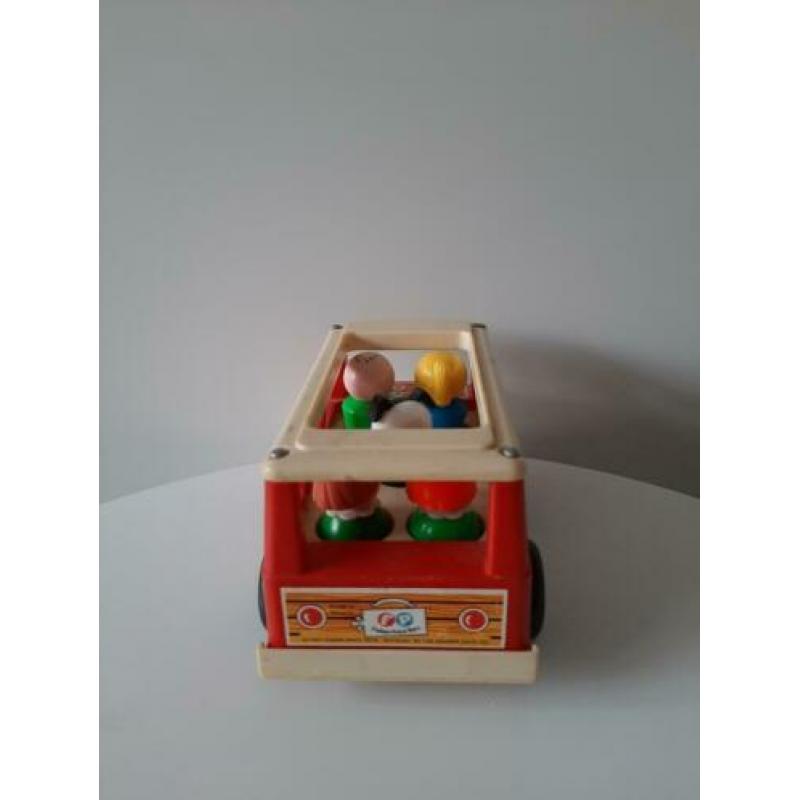 Fisher price retro mini bus met familie