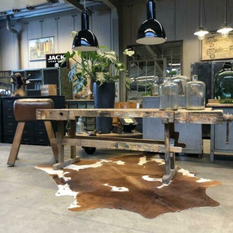 Werkbank, antieke, oude werktafel, toonbank, vintage, antiek
