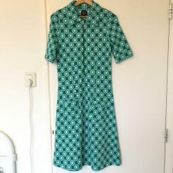 Tante Betsy jurk maat L (valt klein) Zippy Sunny Green