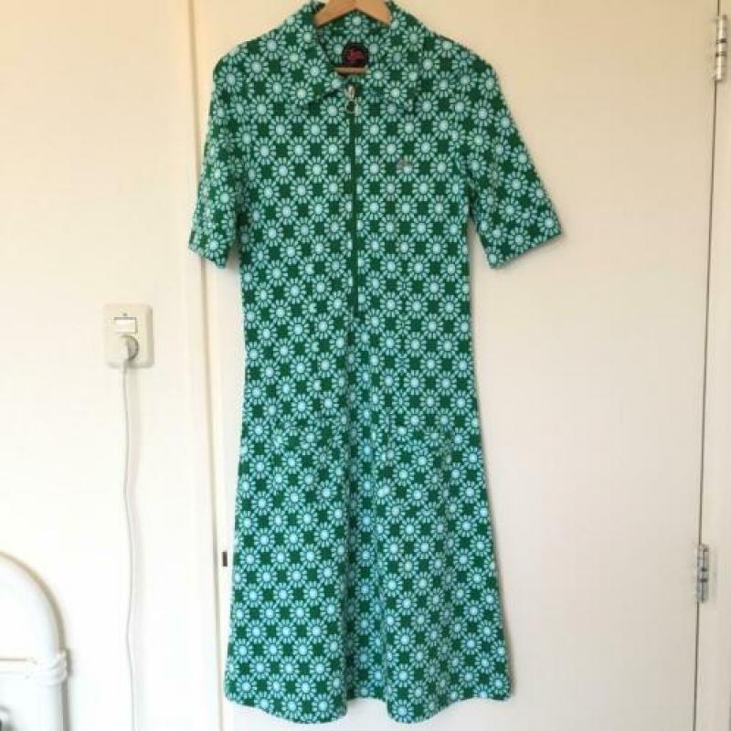 Tante Betsy jurk maat L (valt klein) Zippy Sunny Green