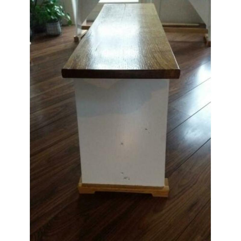Eiken keuken bank blank/wit