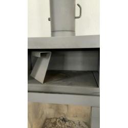 Houtkachel Dik Geurts. Oven bovenin