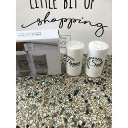 30% korting First Class peper en zoutsetje Riviera Maison