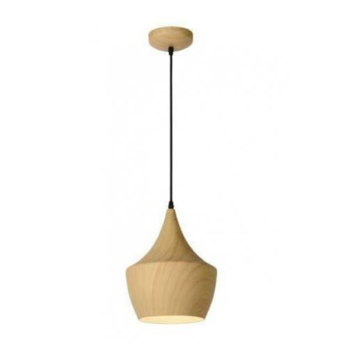 WOODY - Hanglamp - Ø 24 cm - E27 - Licht hout