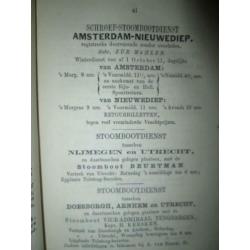 Utrechtsche almanak 1867 De la Court handschrift