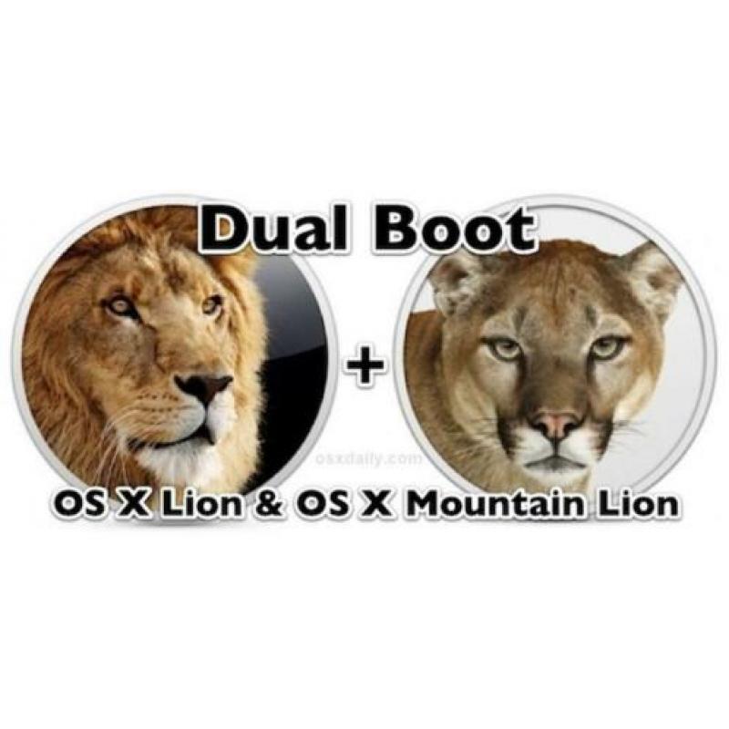Installeer OSX Lion 10.7.5 en/of Mountain Lion 10.8.5 USB