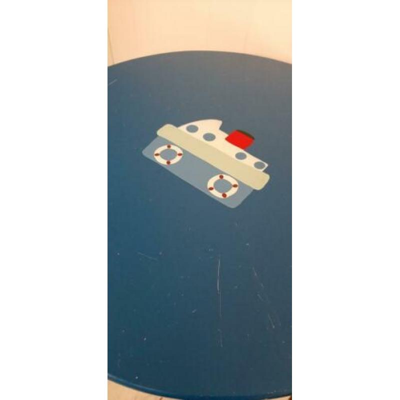 MPH 4000 Leuk rond blauw kindertafeltje