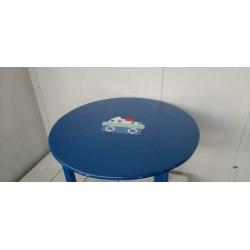 MPH 4000 Leuk rond blauw kindertafeltje