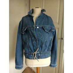Closed jeans jasje met veter maat L