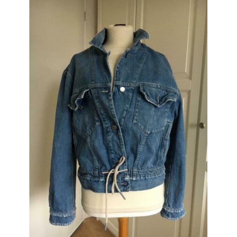 Closed jeans jasje met veter maat L