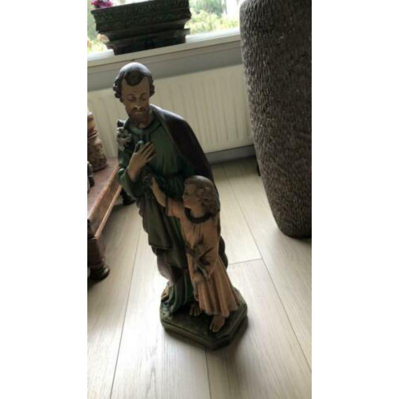 Antiek jezus beeld