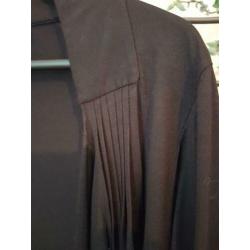 Paprika zwart losvallend vestje viscose M =44