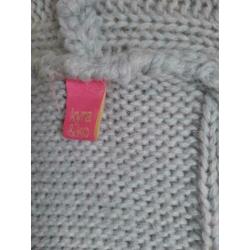 Lichtblauw lang vest Kyra&Co xl