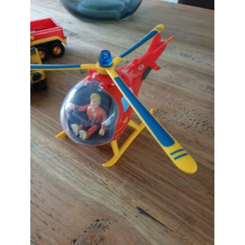 Brandweerman Sam helikopter, auto en buggy