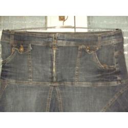 Vaal blauwe stretch jeans rok YESSICA C&A 44 L goede staat