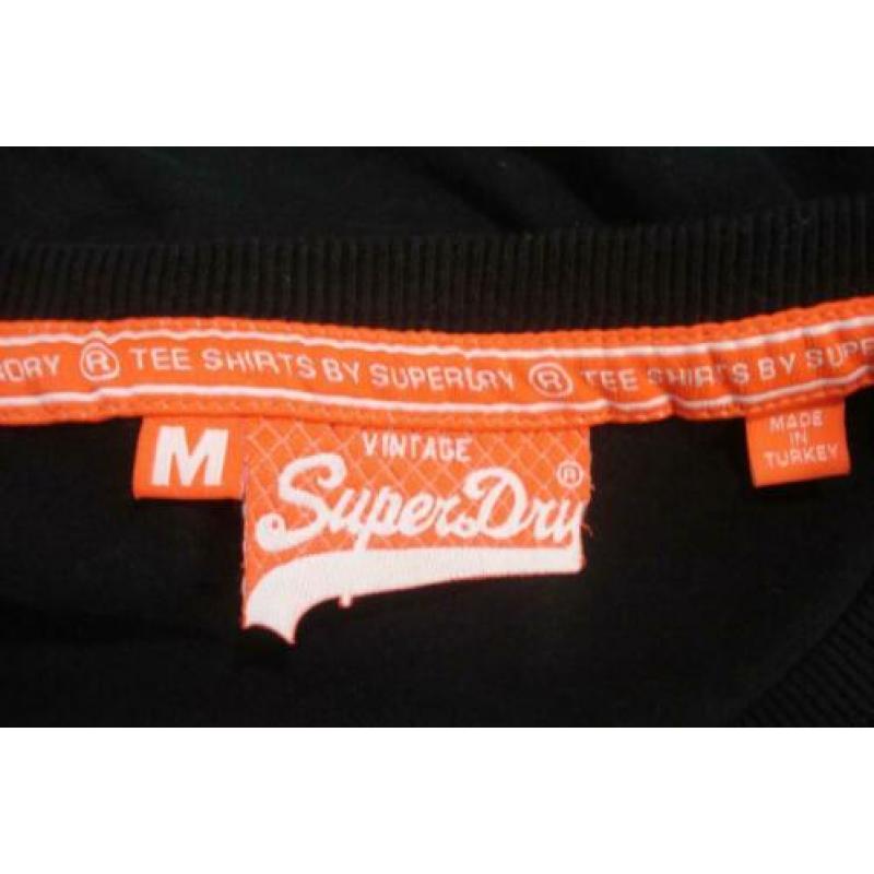 vintage SUPERDRY t shirt mt M zwart