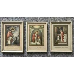 3 Heilige Communie schilderijtjes