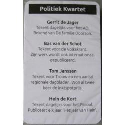 Het Politiek Kwartet van de Persgroep, nieuw en gesealed!