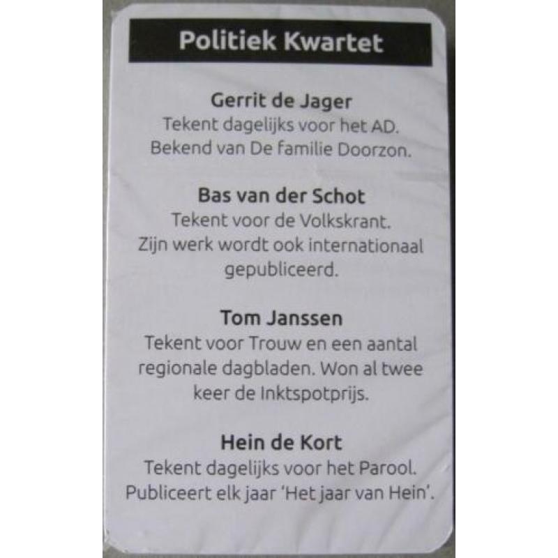 Het Politiek Kwartet van de Persgroep, nieuw en gesealed!