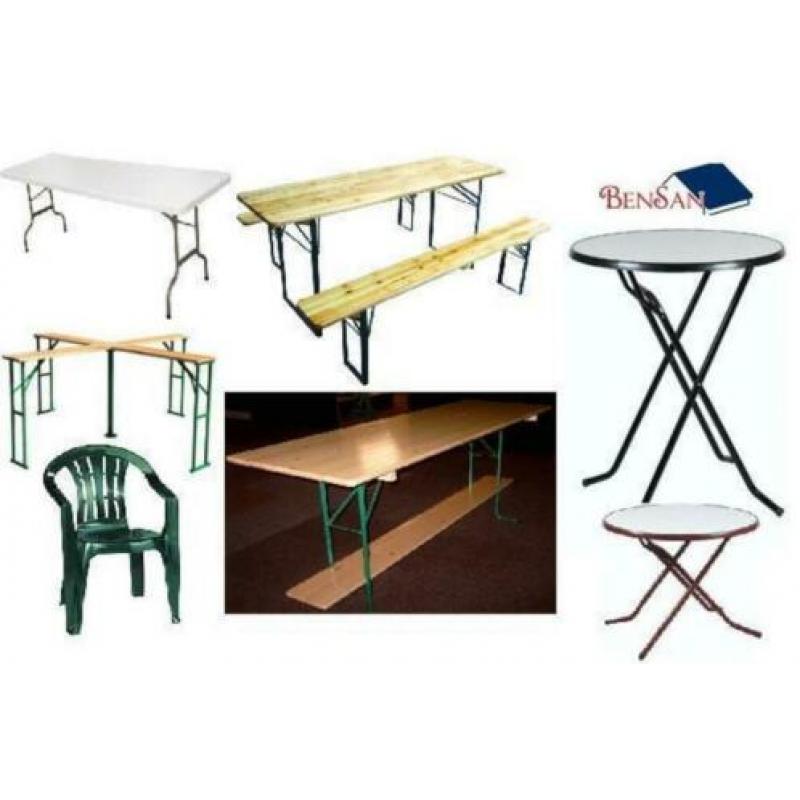 afels stoelen sta praat tafel biertafel huren bensan enter