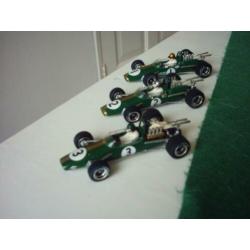 3 X BRABHAM BT 24 in schaal 1:43 van QUARTO.