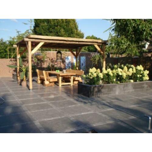 tuin en terrastegels Chinees hardsteen Abdij 60x60 cm