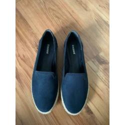 Blauwe espadrilles