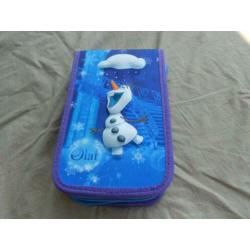 Frozen Olaf Disney schooletui compleet, nieuw, met inhoud.