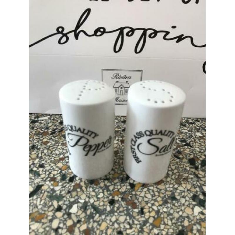 30% korting First Class peper en zoutsetje Riviera Maison
