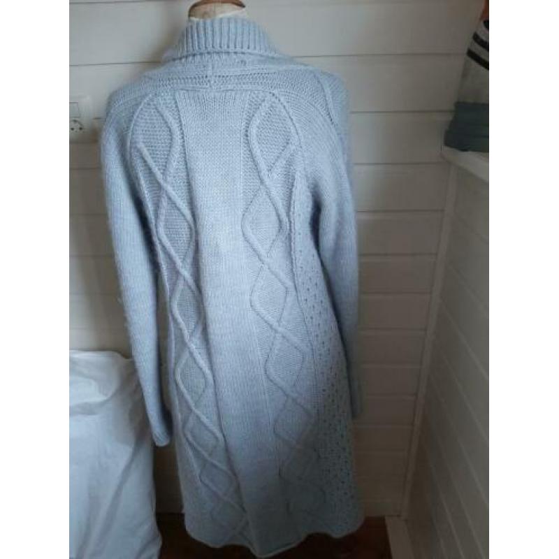 Lichtblauw lang vest Kyra&Co xl