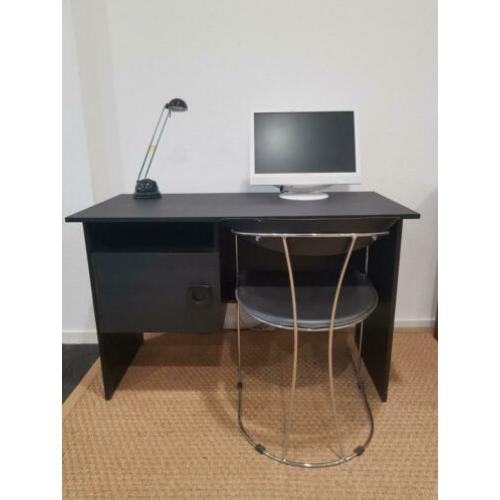 Vintage Retro Bureau + Stoel Bureauset